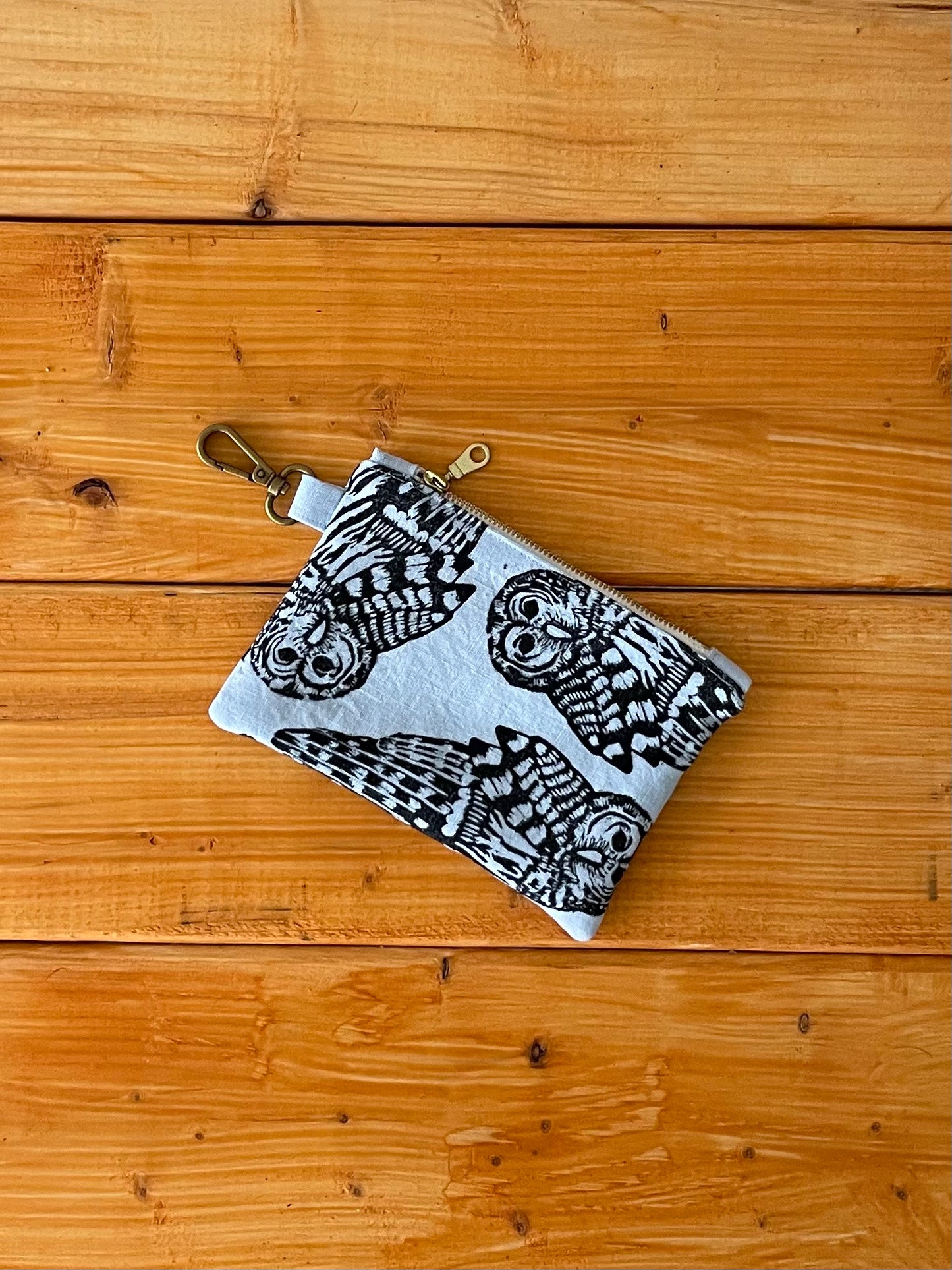 Small Zipper Pouch with Owl