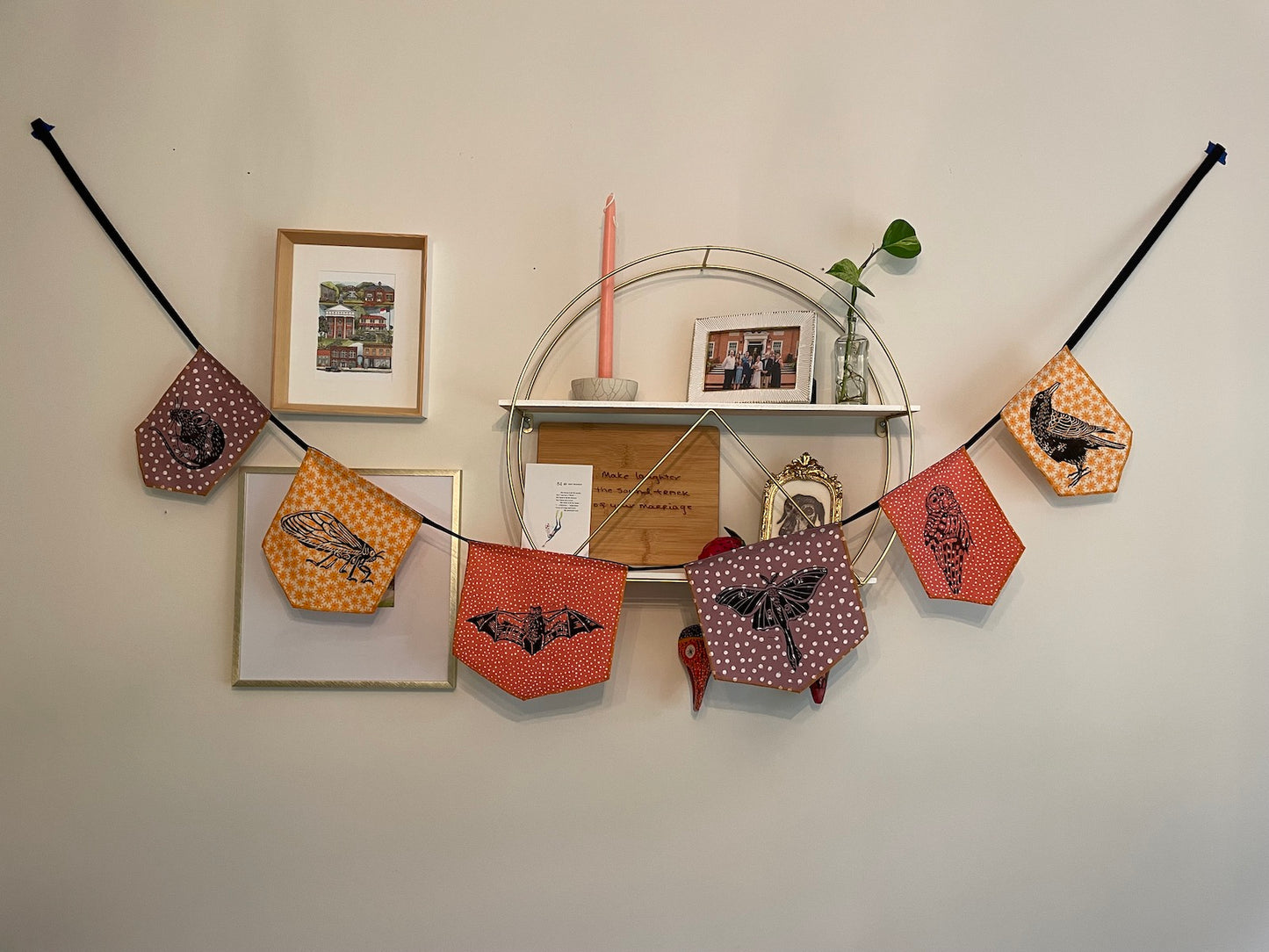 Spooky Fabric Garland