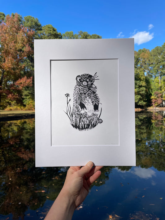 Groundhog Print 8" x 10"