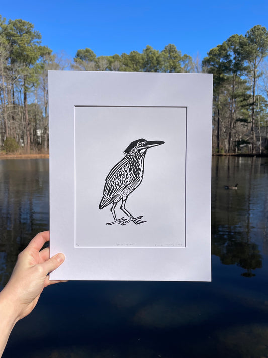 Green Heron Print 8" x 10"