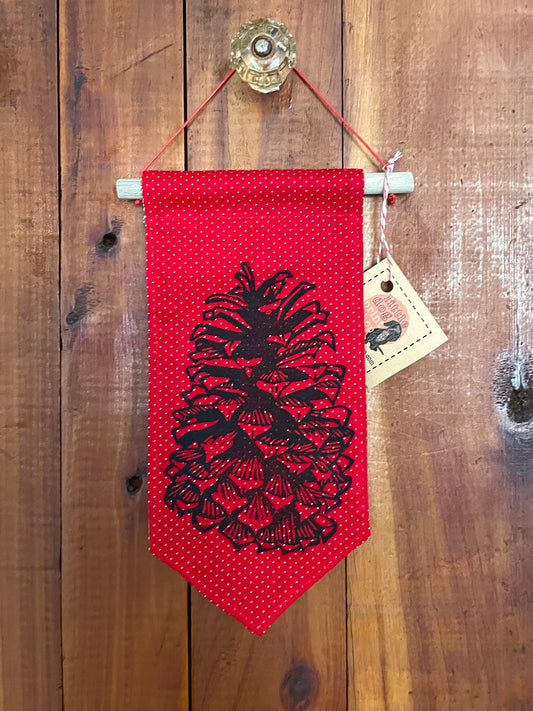 Tiny Banner with Pinecone