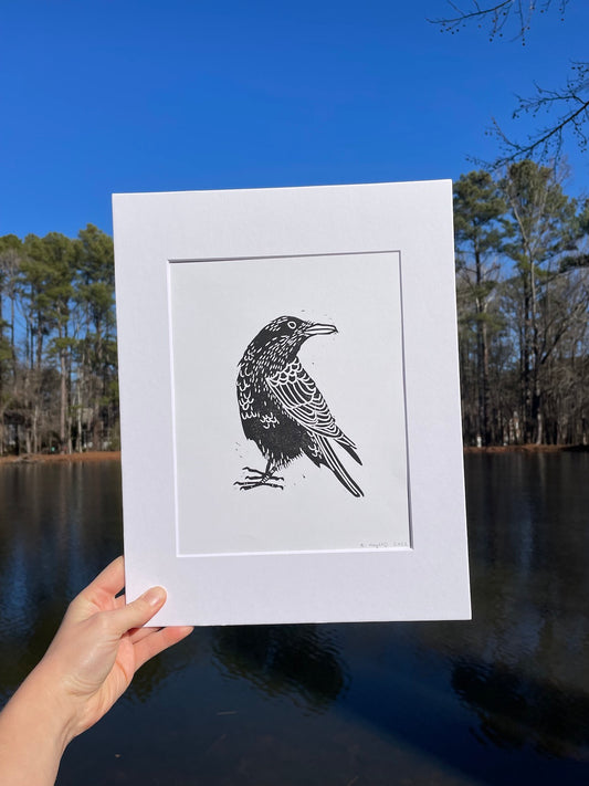 American Crow Print 8" x 10"
