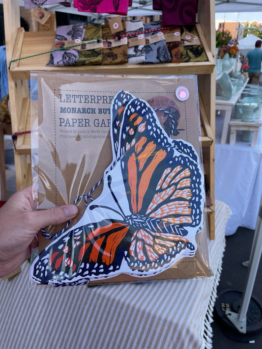 Monarch Butterfly Paper Garland