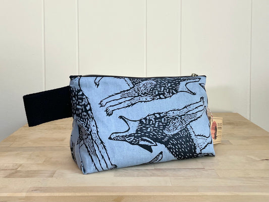 Large Zipper Pouch with Coyote