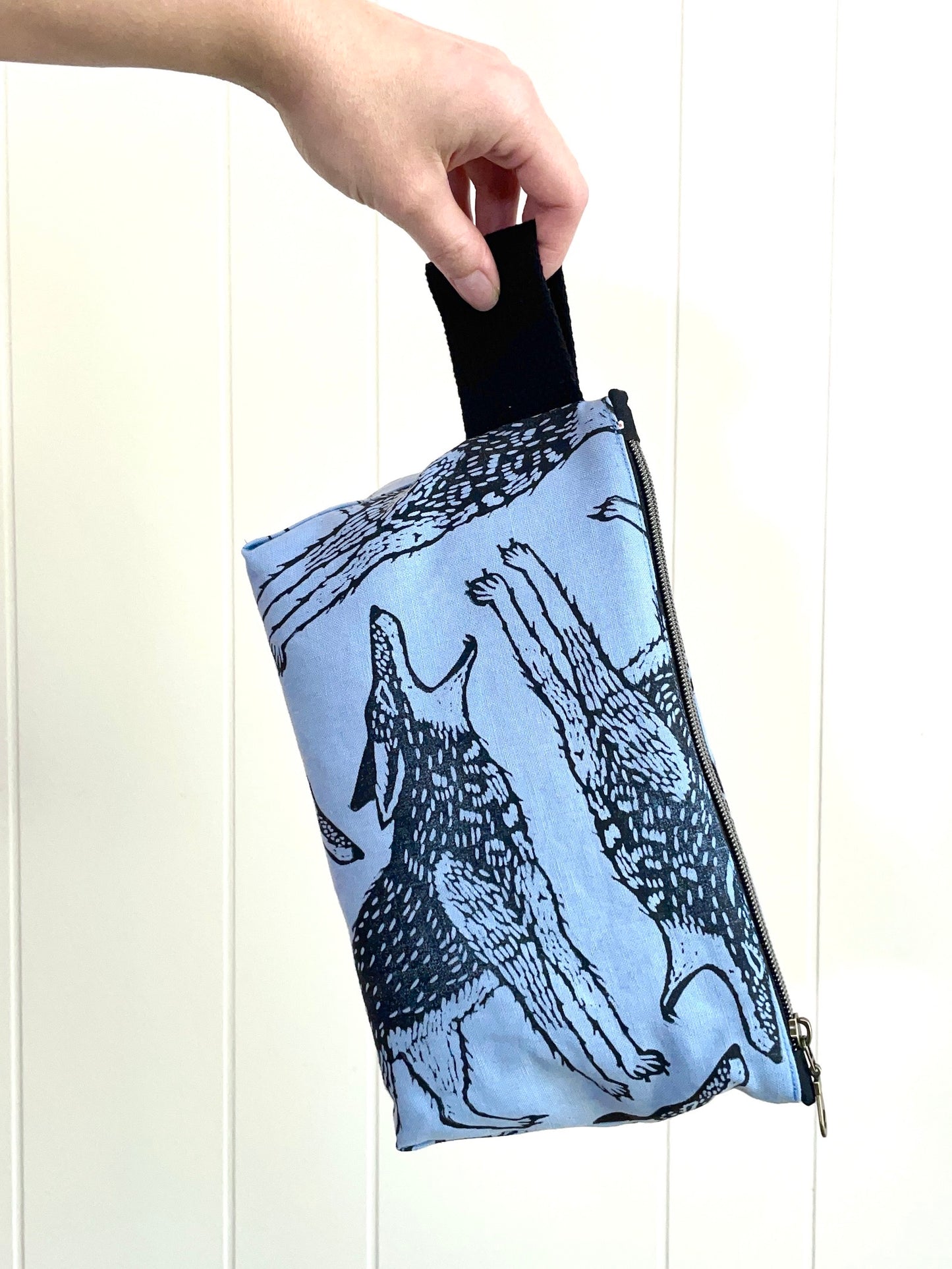 Large Zipper Pouch with Coyote