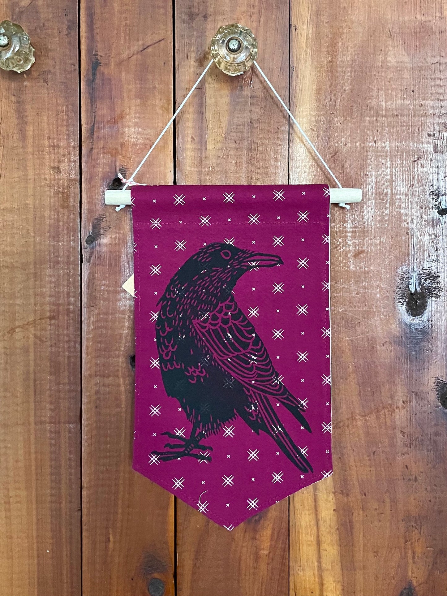 Tiny Banner with American Crow