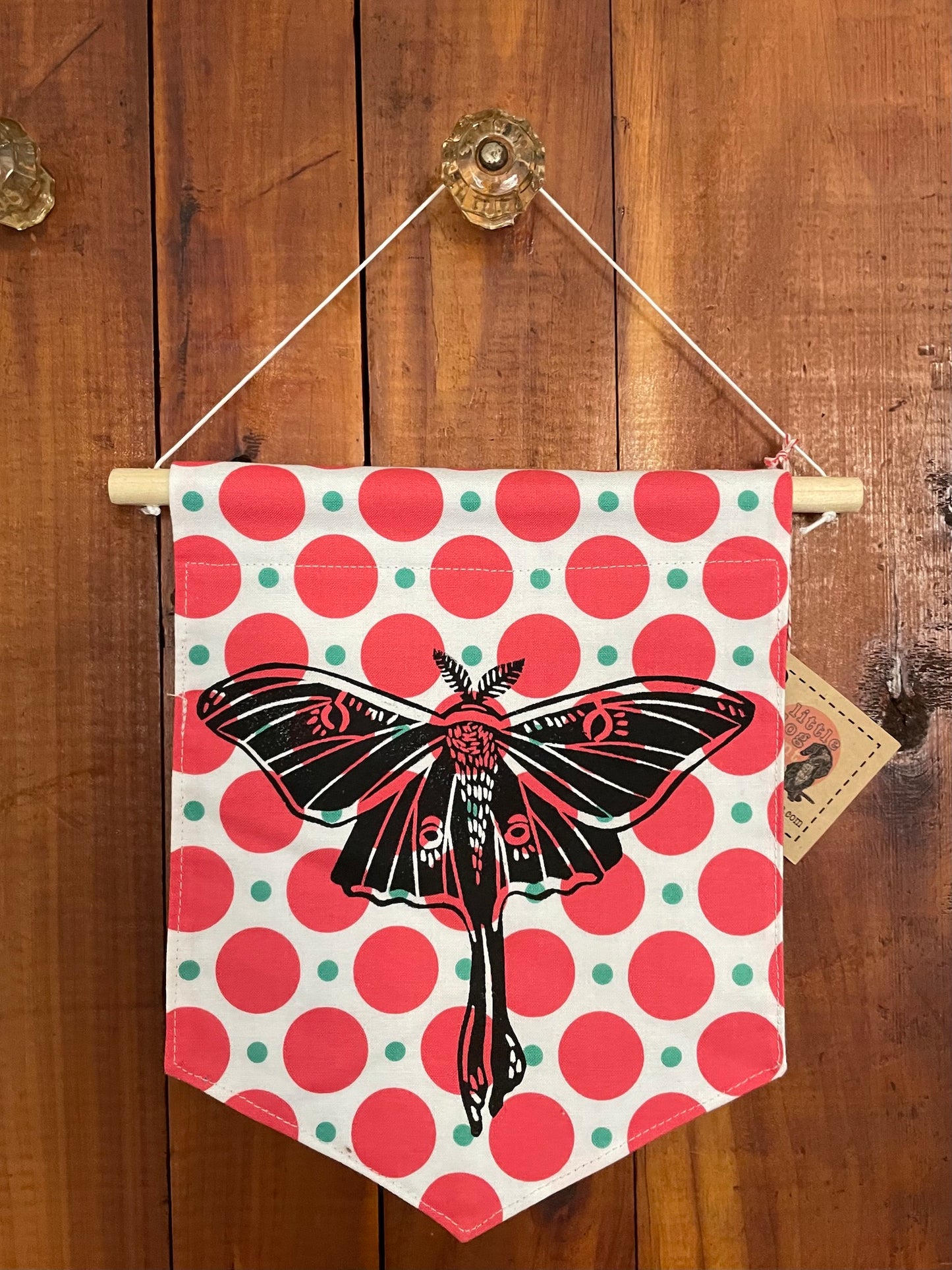 Tiny Banner with Luna Moth