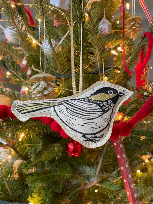 Black Capped Chickadee Ornament