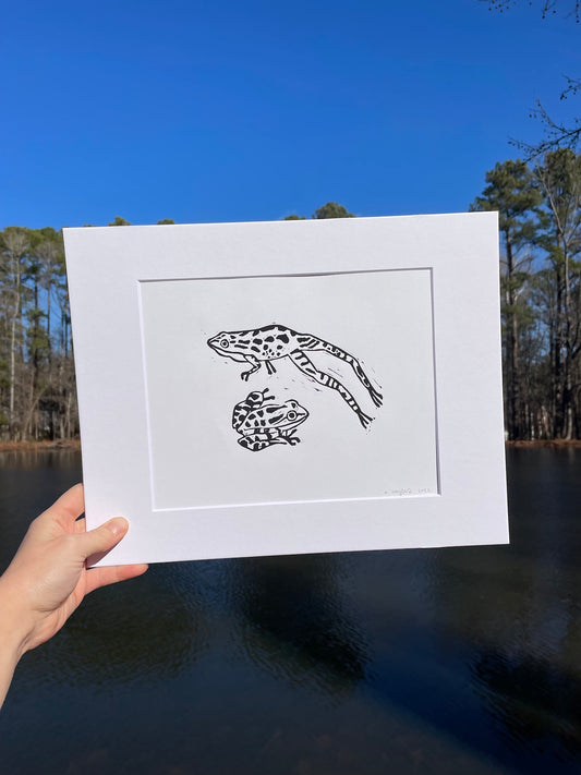 Jumping Frog Print 8" x 10"